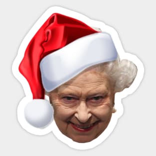 Queen Elizabeth Merry Christmas New Year design Sticker